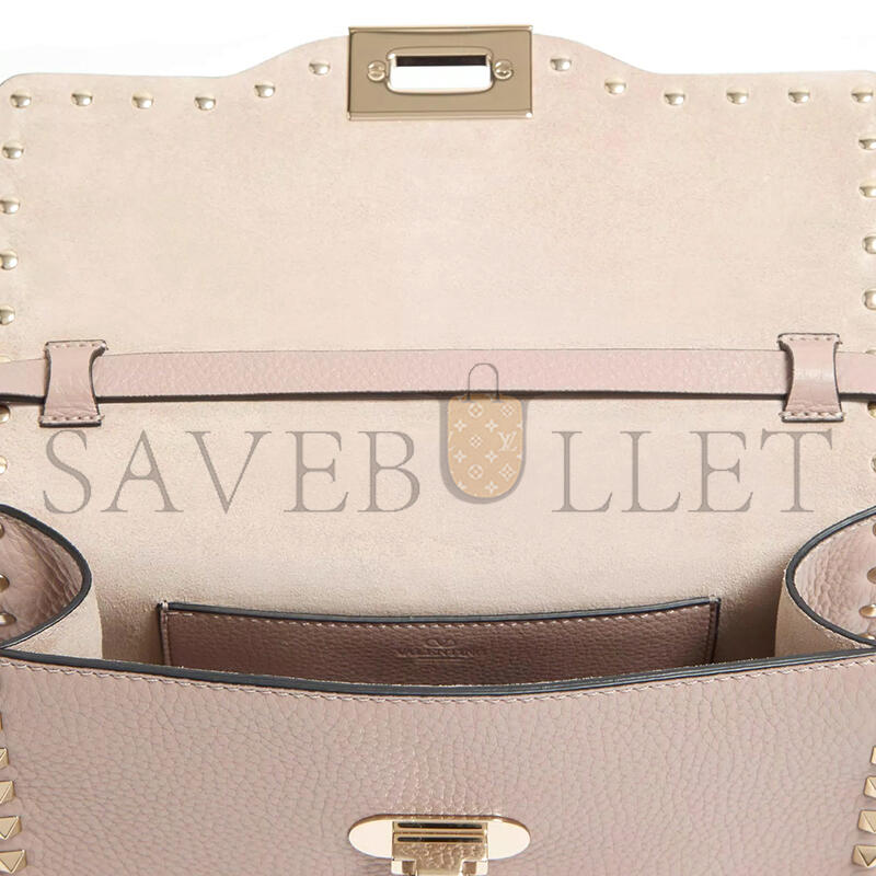 Va1e*ntin0 garavani small rockstud grainy calfskin crossbody bag 7w2b0181vsf_p45 (22.5*15*6cm)